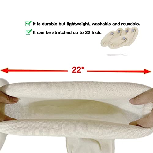 Reusable Elk Game Bags Hunting Meat, 5-Pack Meat Game Bags, Rolled Heavy Duty Quarter Bags, Big Game Bags for Elk, Caribou, Deer, 48-Inch x4, 28-Inch x1