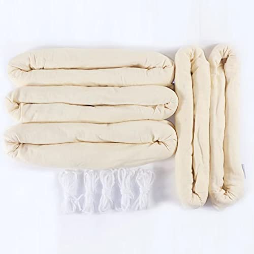 Reusable Elk Game Bags Hunting Meat, 5-Pack Meat Game Bags, Rolled Heavy Duty Quarter Bags, Big Game Bags for Elk, Caribou, Deer, 48-Inch x4, 28-Inch x1