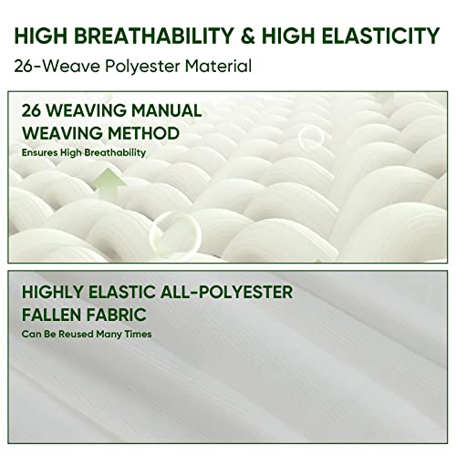 Gociean Game Bags Elk Hunting Meat Bags, 60inch 5-Pack Rolled Heavy Duty Quarter Bags, Reusable & Breathable Meat Game Bags with Reflective Strip for Elk, Caribou, Deer, Moose, Antelope, Duck