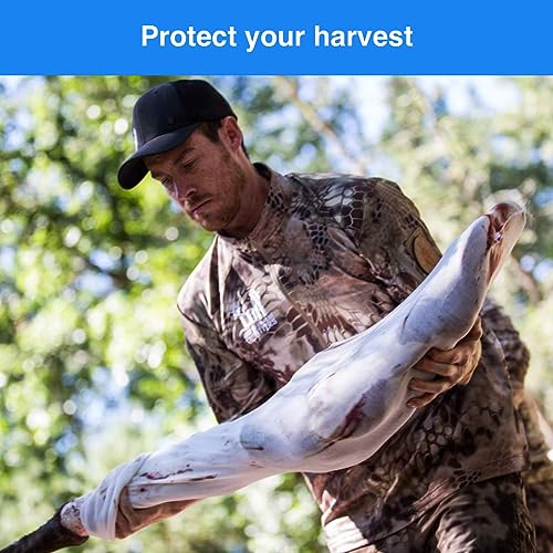 Koola Buck - Elk Game Bags Hunting Meat. Complete Your Elk Hunting Gear and Equipment with Four 60" Heavy Duty Elk Quarter Bags for Meat. Vacuum Sealed Big Game Bags for Easy Transport