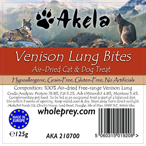 Akela Venison (Lung, 125g)