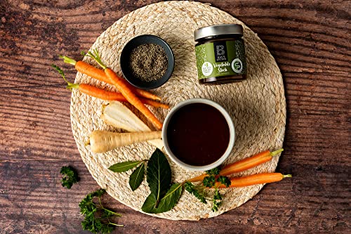 Bay's Kitchen 3 Cooking Stocks Selection - Beef Stock, Chicken Stock and Vegetable Stock, Delicious Low FODMAP, Gluten Free, Dairy Free Concentrated Stocks for Cooking and Sauces