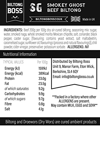 Biltong Boss | Smokey Ghost Biltong, 200g