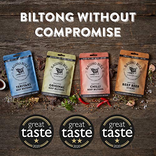 1kg Biltong Combo - 1x250g Original Biltong, 1x250g Chilli Biltong 1x250 Teriyaki Biltong, 1x250 Droewors. High Protein, Low Sugar, Low Carb, Award Winning Biltong Maker. Not Beef Jerky.