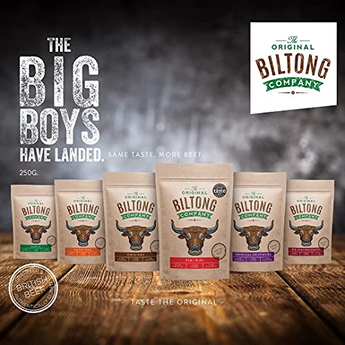 THE ORIGINAL BILTONG COMPANY - Original Biltong - High Protein Healthy Snack Made from British & Irish Beef. (Original, 1KG - 4 x 250g)