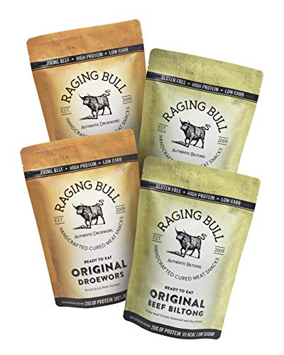 1kg Biltong and Droewors Combo - 2x250g Original Beef Biltong and 2x250g Original Beef Droewors. Traditional South African Food from Award Winning Biltong Maker