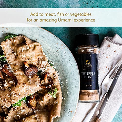 TruffleHunter - Black Truffle Dust - Umami Seasoning - Gourmet Condiments - 65g