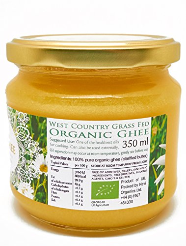 Organic Certified - Grass Fed - English Ghee (350 ml)