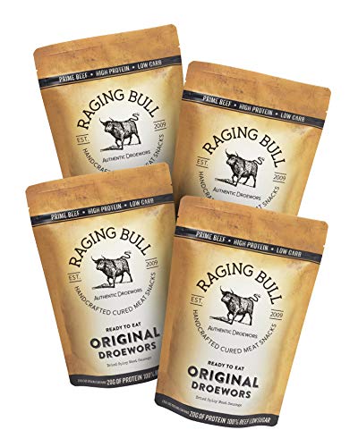 1kg Droewors Original - Traditional South African Beef Drywors Sticks, Ready to Eat High Protein Low Calorie Biltong Sausage Snack (250g Four Pack)