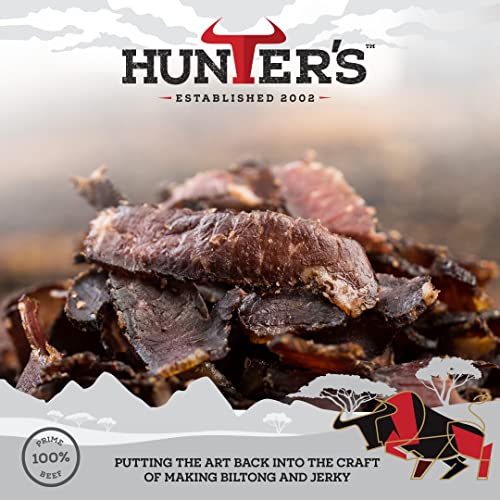 Hunters Beef Snack 12 Pack Combo – 28g Beef Biltong, 28g Beef Jerky, 40g Beef Sticks Droewors, High Protein, Low carb, Thin Sticks of Authentic Beef Droewors, Convenient Snack