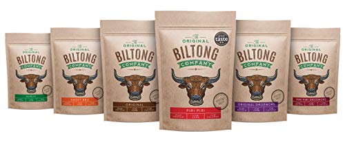 THE ORIGINAL BILTONG COMPANY - Original Droëwors. Traditional South African Meat Snack. High in Protein. Made from British & Irish Beef (Original, 250g)