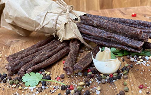 1kg Droewors Original - Traditional South African Beef Drywors Sticks, Ready to Eat High Protein Low Calorie Biltong Sausage Snack (250g Four Pack)