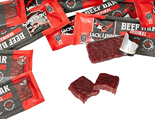 Jack Link's Beef Bar, Original Flavour, Multipack 14 x 22.5g Bars, High Protein Meat Snack, Eat on the Go or Post Gym