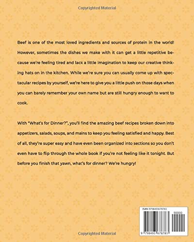 What's for Dinner?: Beef Recipes to Keep You Full at Night