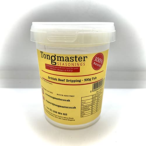 6 x British Superior Angus Beef Dripping - 500g Tub (Perfect for Roast Potatoes, Yorkshire Puddings and Basting Meats)