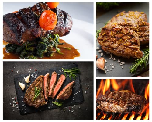 Reilly & Sons Ultimate Steak Box for Meat Lovers. 1Kg Whole Sirloin Rolled, 1Kg Whole Ribeye Rolled, 4 x 8oz Sirloins, 4 x 8oz Ribeyes, 4 x 500g Chateaubriands