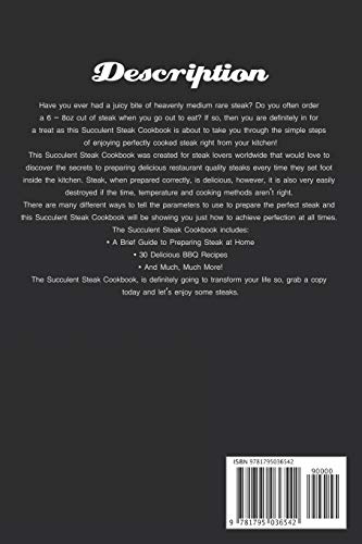 Succulent Steak Cookbook: 30 Deliciously Succulent Steak Recipes