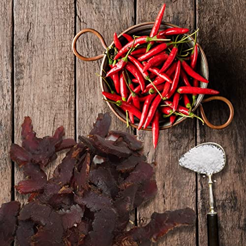 Meat snack Max Box, 4 flavours, Original, Smoky BBQ, Piri Piri & Garlic biltong and droewors, Tasty High Protein, Low Fat, Gluten & Nitrate Free. (All 4 flavours, 12 x 30g)