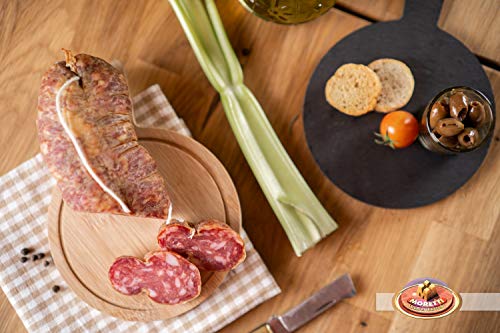 Moretti® Handcrafted Seasoned Soppressata | 600g / 700g Vacuum-packed 2 Packs | Dessert Without Calabrian Chilli | Traditional Salami | Made In Calabria (Without Chilli)