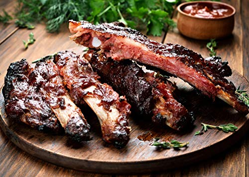 Pre-cooked low temperature ribs | 100% Italian meats | Spicy Taste | 420g | Ready in minutes