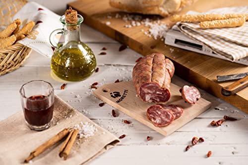 Moretti® Handcrafted Seasoned Soppressata | 600g / 700g Vacuum-packed 2 Packs | Dessert Without Calabrian Chilli | Traditional Salami | Made In Calabria (Without Chilli)