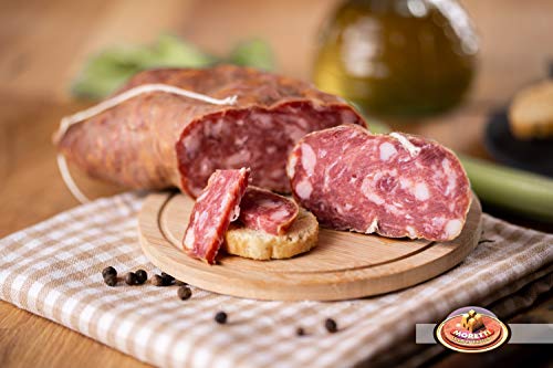 Moretti® Handcrafted Seasoned Soppressata | 600g / 700g Vacuum-packed 2 Packs | Dessert Without Calabrian Chilli | Traditional Salami | Made In Calabria (Without Chilli)