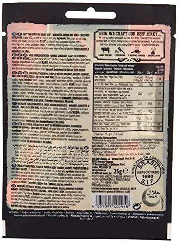 Jack Link's Sweet and Hot Beef Jerky, 25g