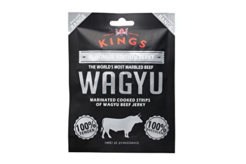 Kings Platinum Edition Wagyu Beef Jerky, 25g (Pack of 16)