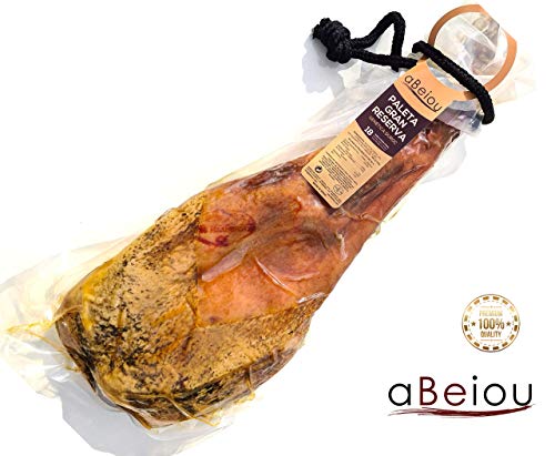 aBeiou. Great Reserve DUROC Premium HAM Shoulder. Spanish Serrano. Matured for More Than 18-20 Months (Vacuum-Packed ham) Manufactured in Guijuelo (Spain). Product of The Iberian Peninsula.