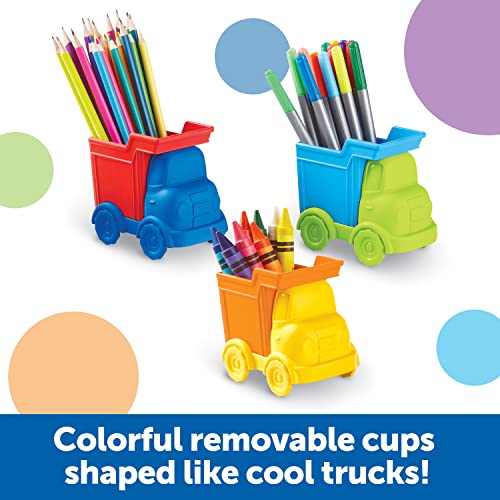 Learning Resources Create-a-Space Kiddy Centre Trucks, Kids Art Supply Storage, Caddy Playroom Organisation, Classroom Organisation, School Supplies Organiser, 5 Pieces, Age 3+