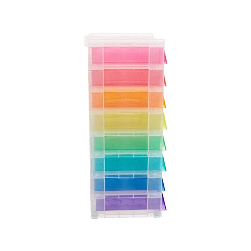 Really Useful Storage Drawer Unit 8 x 0.9 Litre Rainbow - Color: Clear/Rainbow