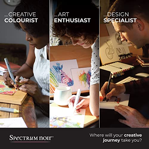 Spectrum Noir Universal Marker Pen Storage Organiser - Stackable Trays - 6 Pack (12 Pen Storage) - Easily Assembled, Modular Design - Perfect Desk Art Storage