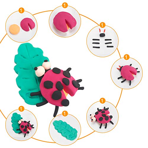 CiaraQ Air Dry Clay - 36 Colors Air Dry Ultra Light Magic Clay, No-Toxic Modeling Clay & Dough, Creative Art DIY Kids Art Crafts, Best Gift for Boys & Girls