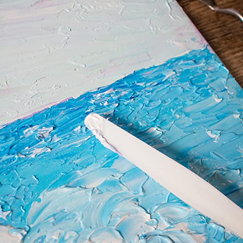 Mont Marte Modelling Paste 500ml – White – Ideal for 3D Effects – Suitable for Acrylic Painting and Oil Painting – Texture Paste for Canvas