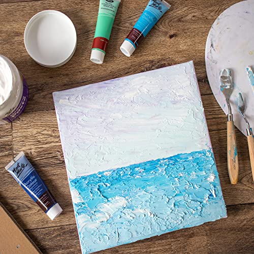 Mont Marte Modelling Paste 500ml – White – Ideal for 3D Effects – Suitable for Acrylic Painting and Oil Painting – Texture Paste for Canvas