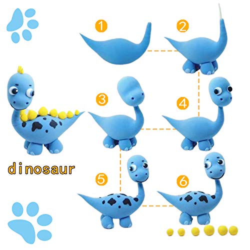 CiaraQ Air Dry Clay - 36 Colors Air Dry Ultra Light Magic Clay, No-Toxic Modeling Clay & Dough, Creative Art DIY Kids Art Crafts, Best Gift for Boys & Girls