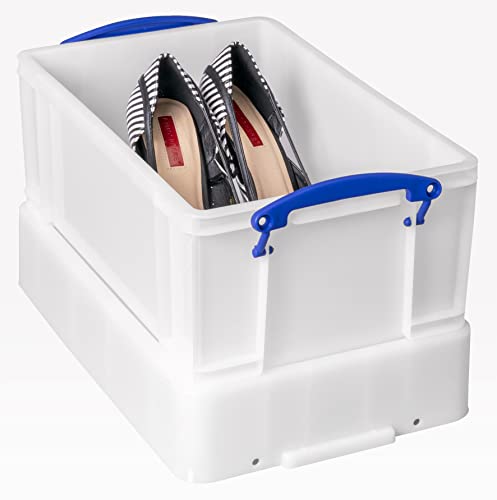 Really Useful Plastic Storage Box 9 Litre with XL Lid White Strong