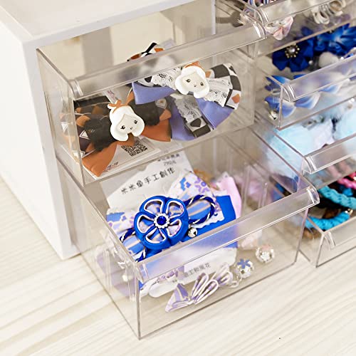 livinbox Desk storage organizer with 10 Drawers and dividers, For Hair accessories Arts Crafts Sewing Supplies Teacher toolbox Medicine Vitamin Wall Mountable Cabinet, White A9-5244-WT