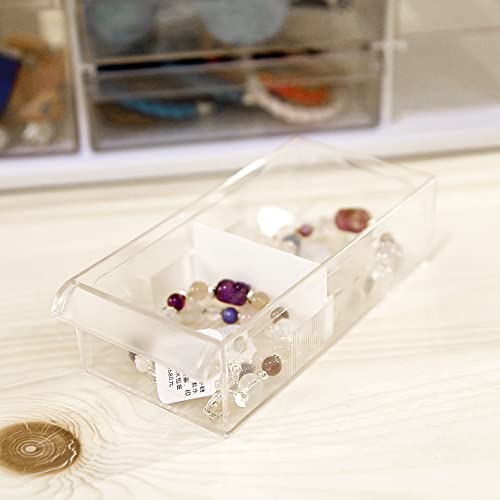 livinbox Desk storage organizer with 10 Drawers and dividers, For Hair accessories Arts Crafts Sewing Supplies Teacher toolbox Medicine Vitamin Wall Mountable Cabinet, White A9-5244-WT