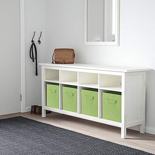 powerking Storage Bins, Foldable Fabric Storage Cubes And Cloth Storage Organizer Drawer For Closet And Toys Storage,2 Pack，Green