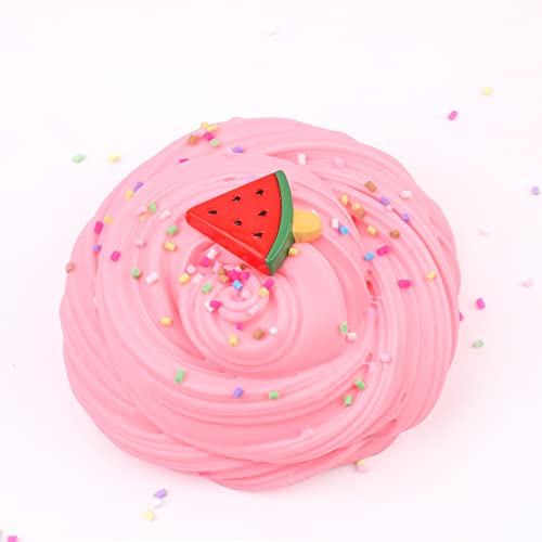 Basywiim 2 Pack Butter Slime Kit, Soft and Non Sticky Fluffy Slime, DIY Stress Relief Toy for Kids Education - Best Toys Gifts