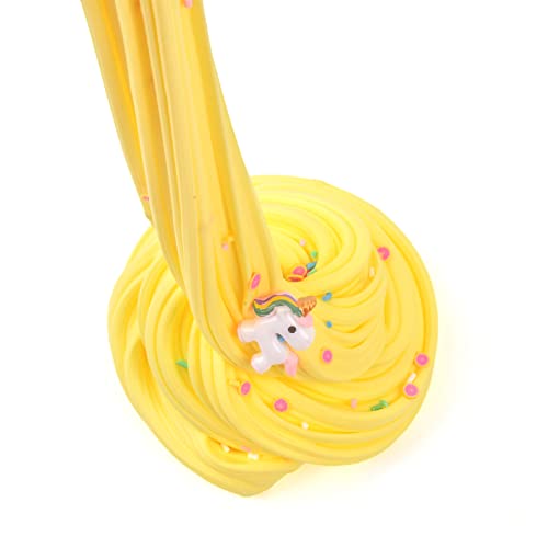 Basywiim 2 Pack Butter Slime Kit, Soft and Non Sticky Fluffy Slime, DIY Stress Relief Toy for Kids Education - Best Toys Gifts