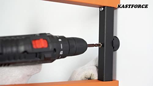 KASTFORCE KF1005 Lumber Storage Rack 5-Level System 110lbs (50kg) per Level Lumber Rack Wood Rack Workshop Rack with Durable Sheet Metal Screws