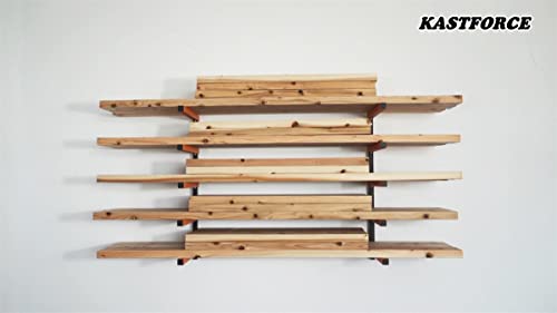 KASTFORCE KF1005 Lumber Storage Rack 5-Level System 110lbs (50kg) per Level Lumber Rack Wood Rack Workshop Rack with Durable Sheet Metal Screws
