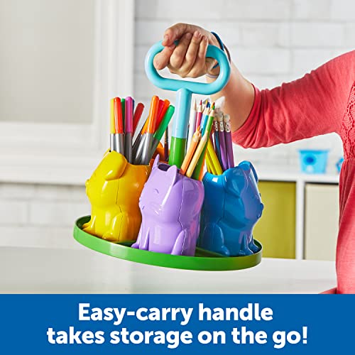 Learning Resources Create-a-Space Kiddy Centre Pets, Kids Art Supply Storage, Caddy Playroom Organisation, Classroom Organisation, School Supplies Organiser, 6 Pieces, Age 3+