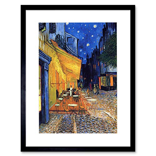 Wee Blue Coo Vincent Van Gogh Cafe Terrace Place Du Forum Arles 1888 Old F 14 Framed Wall Art Print