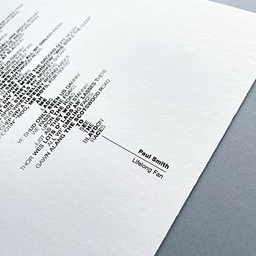 Crystal Palace, Sounds of Selhurst Park', Soundwave Typography Prints, By Dinkit