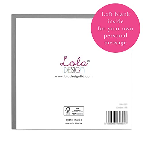 Lola Design - Birthday Cards for Women - Blank Cards and Envelopes - Fab Friend Card - Happy Birthday Card