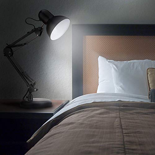 Lepro Desk Lamp, Swing Arm Table Lamp, E27 Desk Lamp, Classic Architect Desk Lamp with Clamp, Flexible Desk Light for Office, Reading, Bedside, Crafts, Painting, Back to School and More