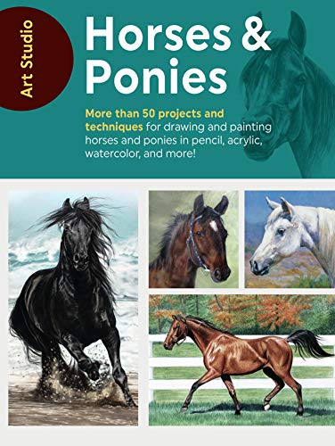 Art Studio: Horses & Ponies: More than 50 projects and techniques for drawing and painting horses and ponies in pencil, acrylic, watercolor, and more!